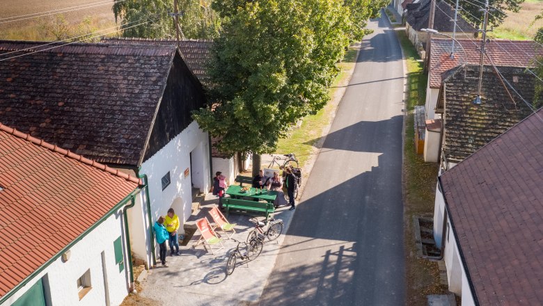 Keller-Wohlfühlplatz Alberndorf, © Initiative Pulkautal / P. Mödl