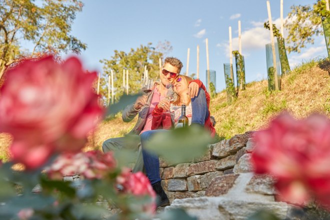 Gemütliche Terrasse im Weinstöckl - Weingut Hindler, © Pedagrafie