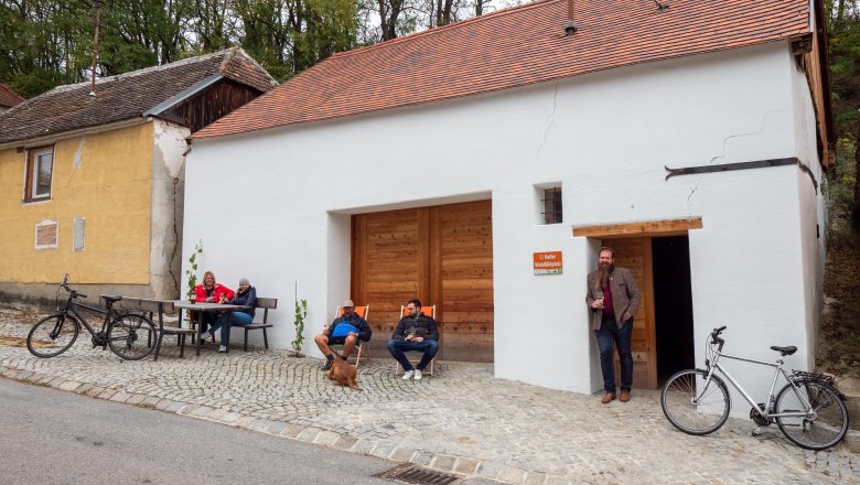 Keller-Wohlfühlplatz beim Kitla Keller, © Initiative Pulkautal / Peter Mödl
